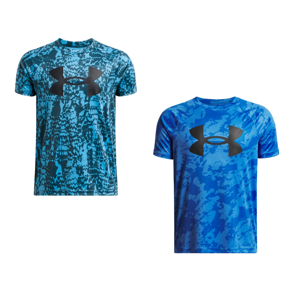 UA Tech Big Logo Printed Boys’ Short Sleeve From $10.48 at Under Armour