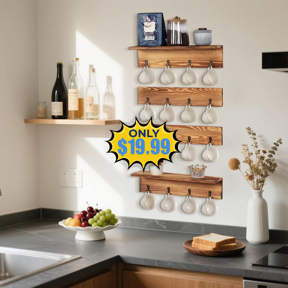 Coffee Mug Rack Wall Mounted Sale: 33% Off