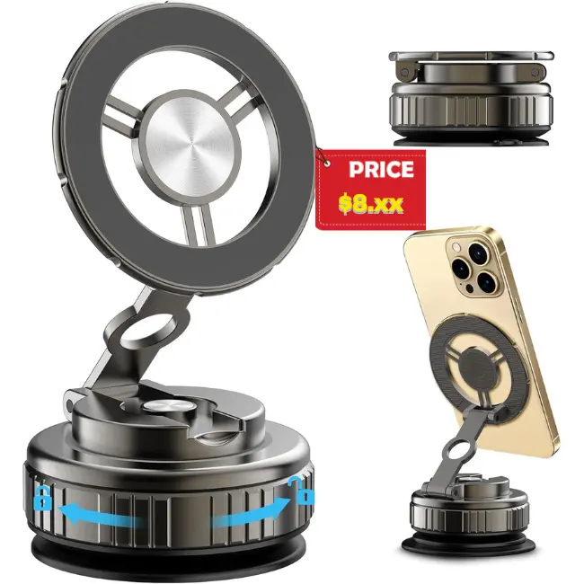 New Vacuum Magnetic Phone Holder Deal: 50% Off