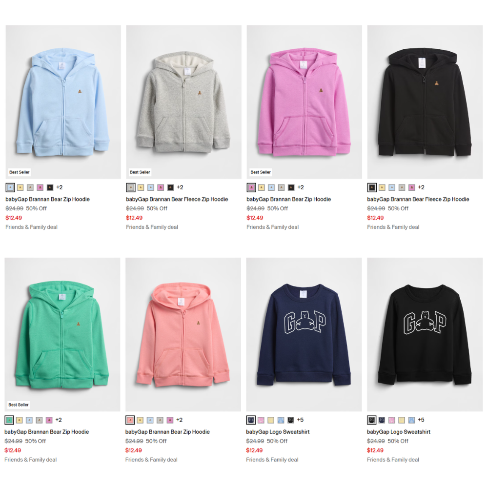 Toddler Sweatshirt & Hoodies Sale: Save Up to 50% at Gap Factory