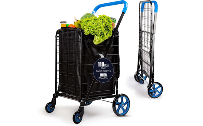 SereneLife Heavy-Duty Shopping Cart Deal: Save $25 at Woot