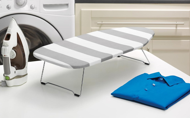 Whitmor Striped Tabletop Ironing Board Deal: Save 27% at Woot