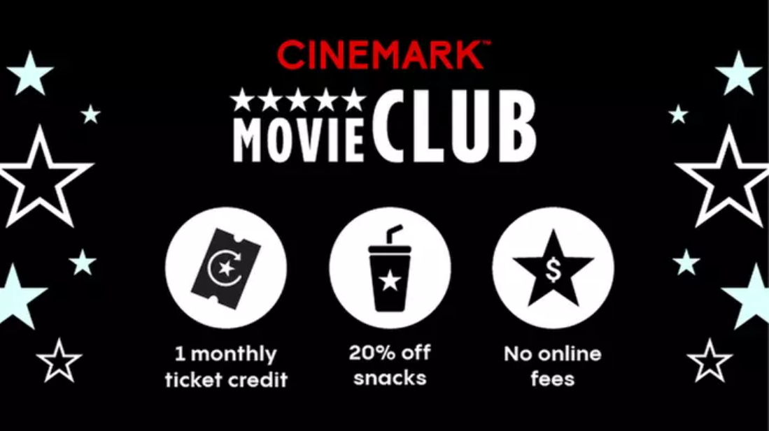 Cinemark Movie Club Six Month Membership Deal: Save 31% at Groupon