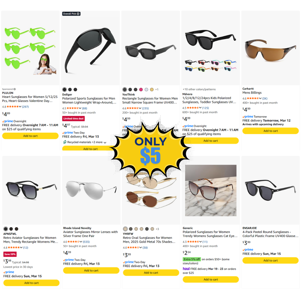 Sunglasses Sale: Save on Sunglasses without Coupon at Sale