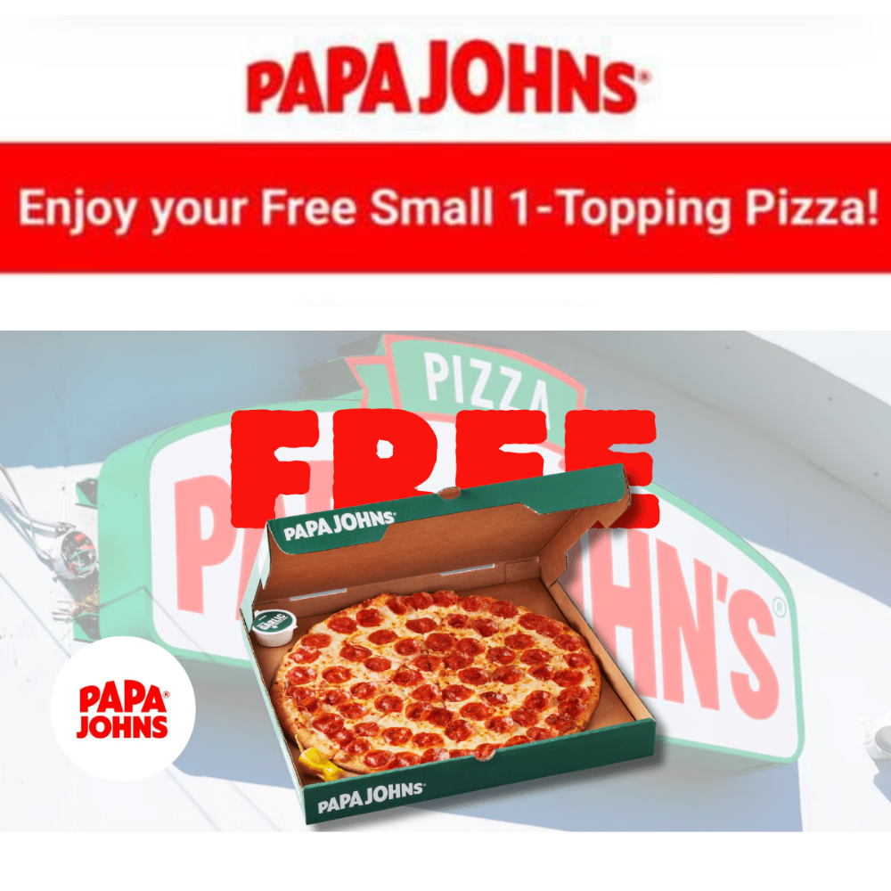 Papa John’s Free Pizza Deal: Get a Free Pie Now