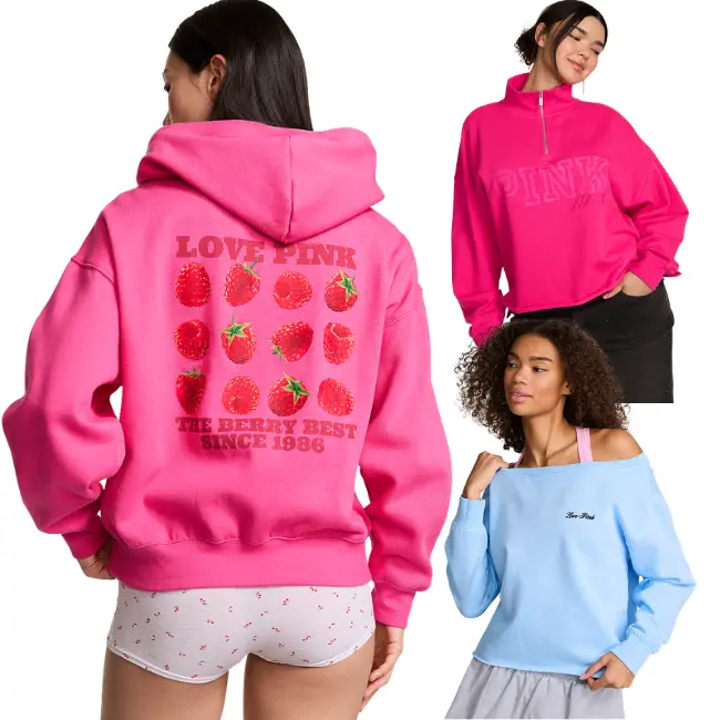 Victoria’s Secret PINK Sweatpants and Sweatshirts Only $35 (Reg $60)