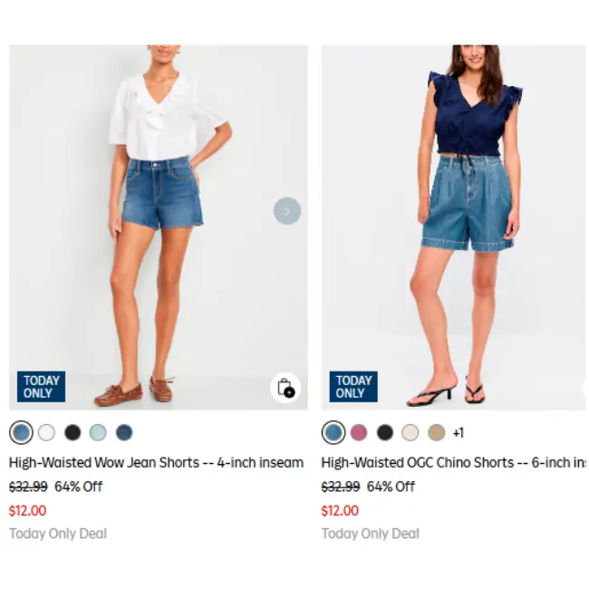 Old Navy Family Shorts Sale: Kids $8, Adults $12