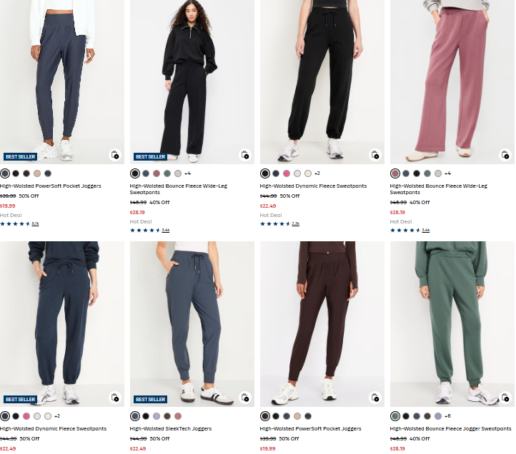 Old Navy Activewear 50% OFF Sale: Save Big at Old Navy