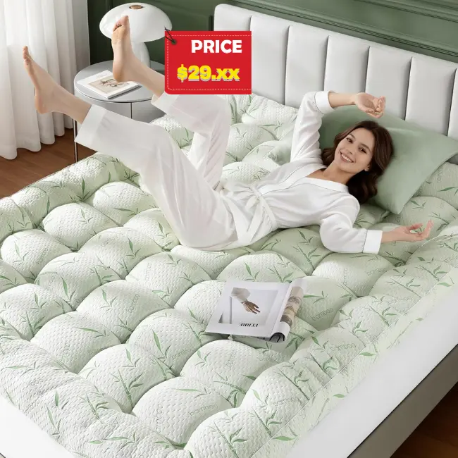 1200 GSM Cooling Mattress Pad Sale: 50% Off