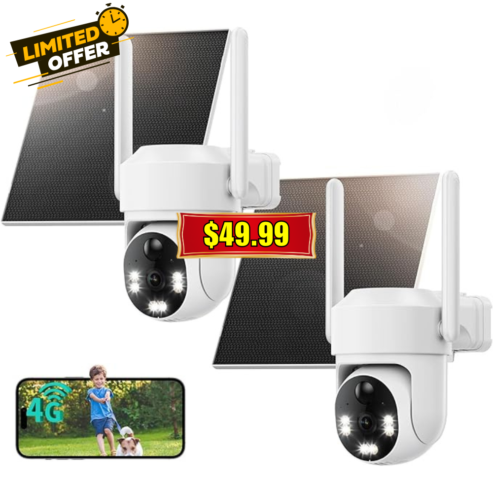 LIWAN 4G LTE Cellular Security Camera Wireless Promo: Save with LW154309 Code