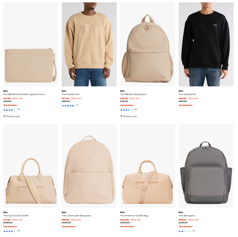 Beis Bags and Sweatshirts Sale: 60% Off at Nordstrom Rack