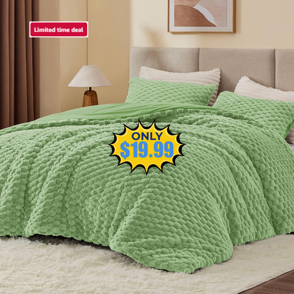BEDELITE Fluffy Twin Comforter Set Sale: Save 59% without Coupon