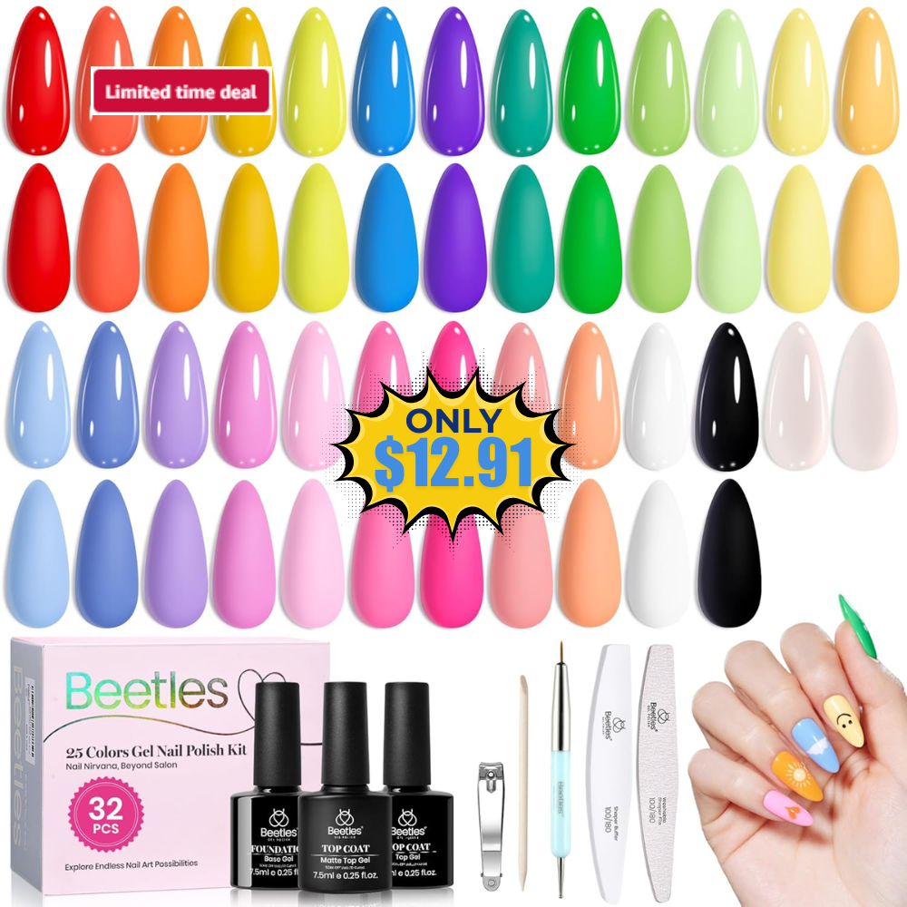 Beetles Pastel Gel Polish Set Sale: Save 55% at Amazon