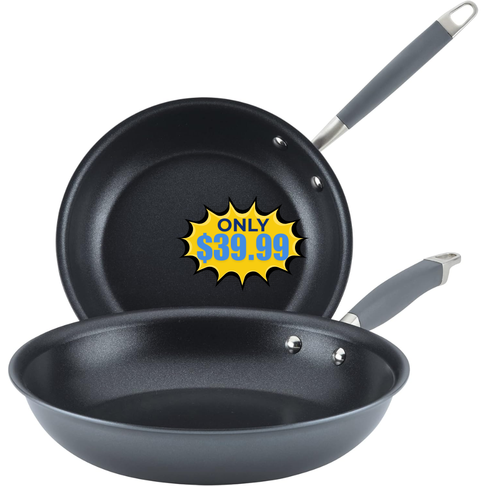 Anolon Nonstick Skillets 2 Piece Set Sale: Save 50% at Nonstick Skillets 2 Piec…