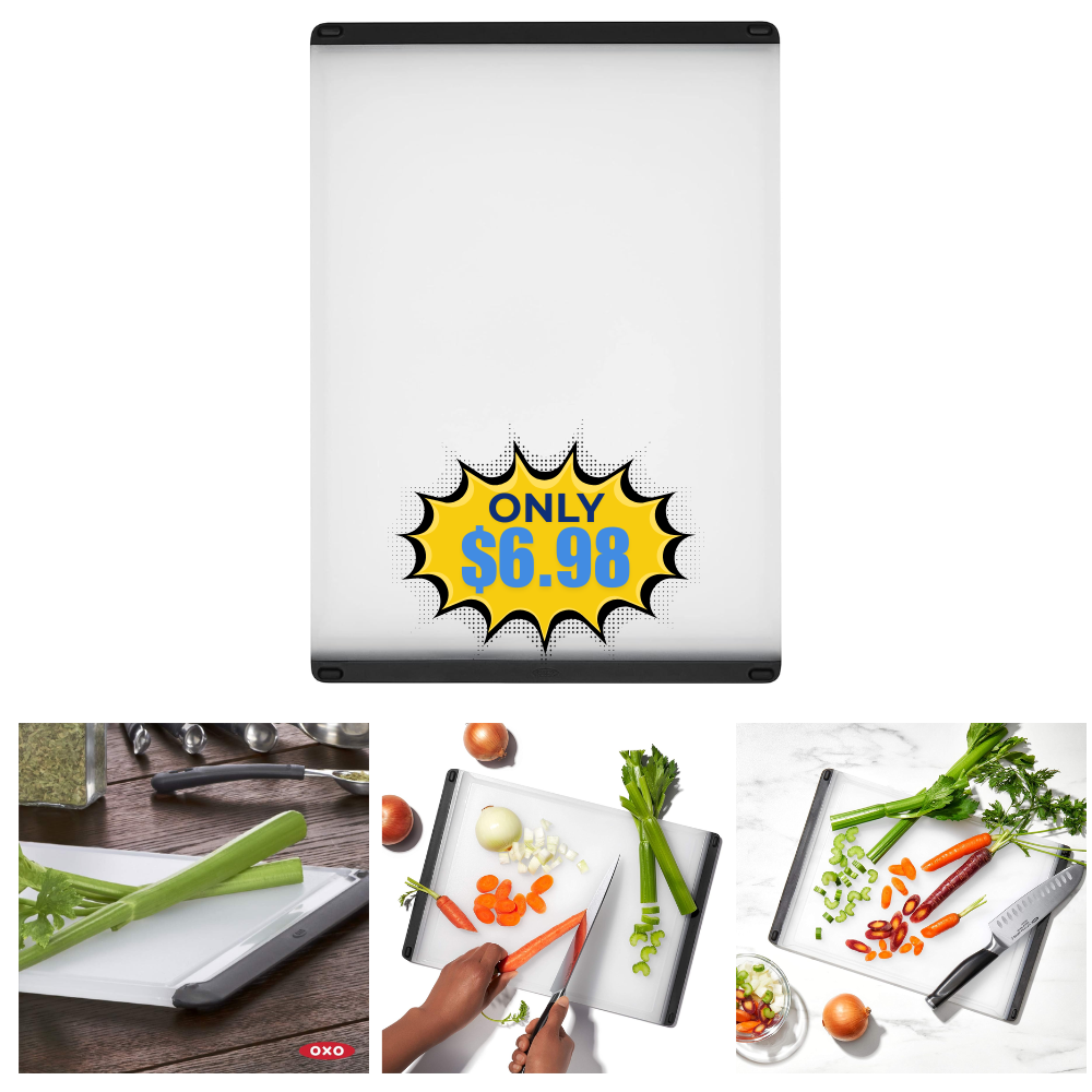 OXO Plastic Utility Cutting Board Sale: Save 67% at DealsFinders.com