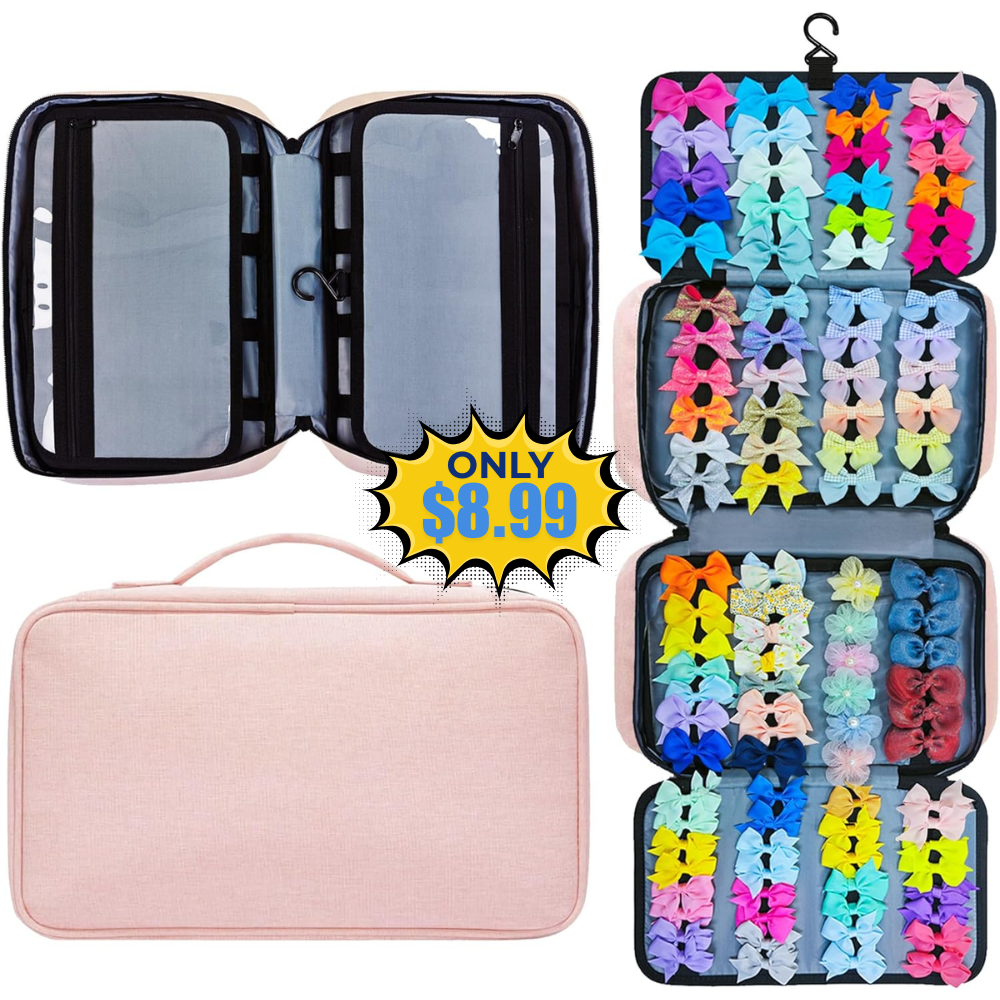 Baby Girl Hair Bow Organizer Bag Sale: 18% Off at DealsFinders.com