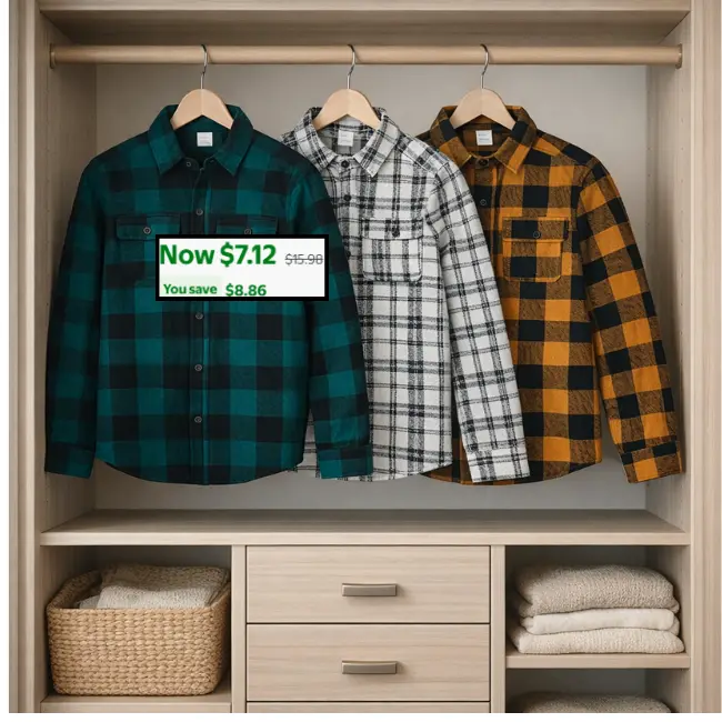 Walmart Boys Knit Shacket Deal: Save $8.09 on Shacket for $7.99