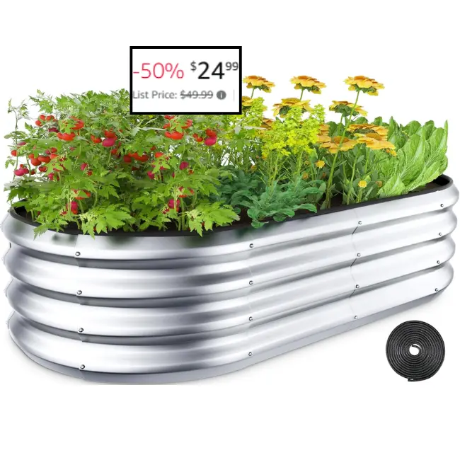 Raised Garden Bed Kit, 4x2x1 ft