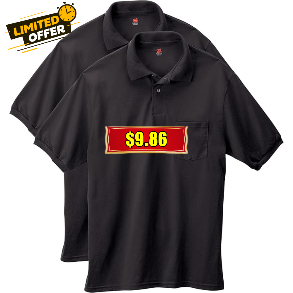 Hanes Men’s Polo 2-Pack Deal: Save Big at DealsFinders.com