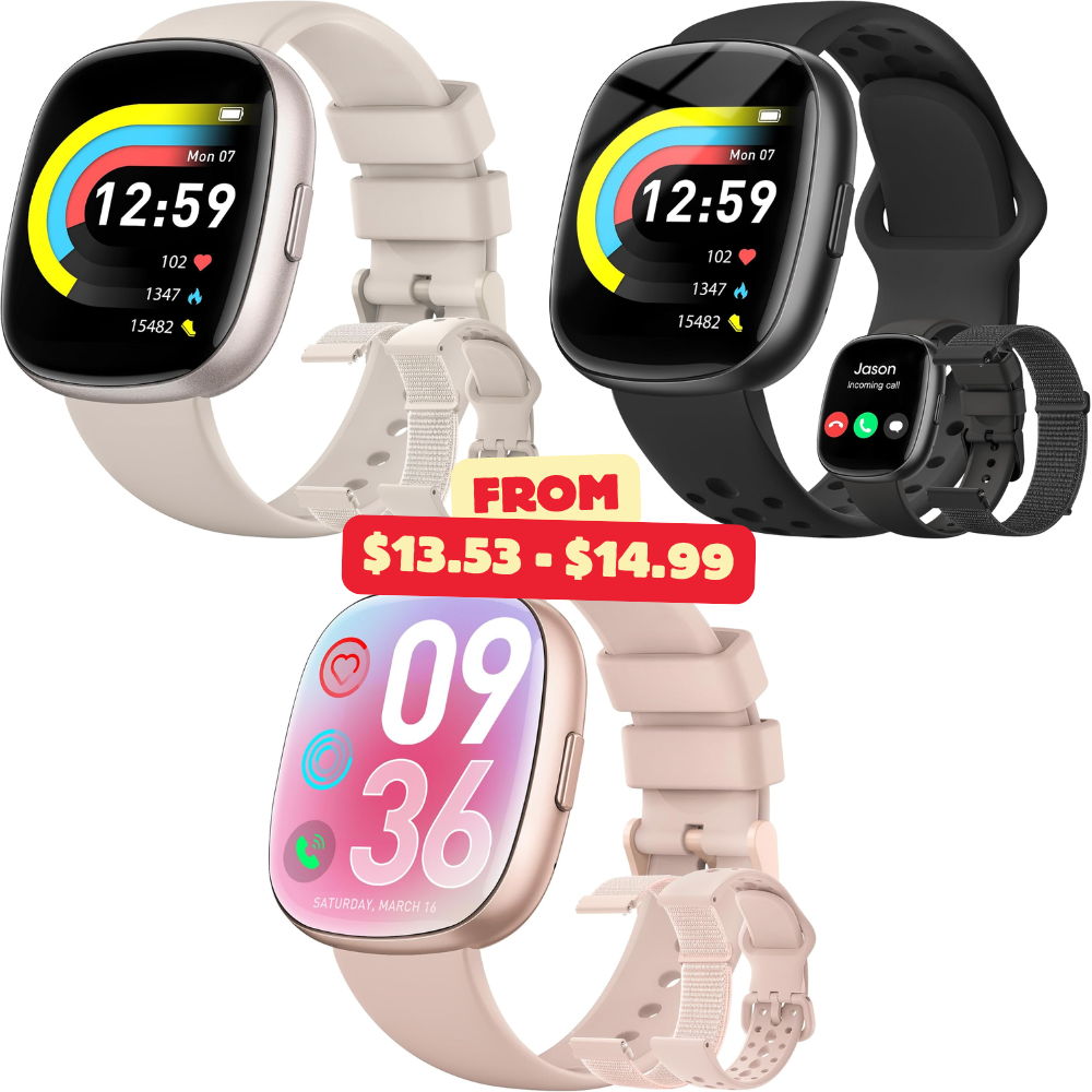 Smart Watch Fitness Trackers Sale: Save 5% with Promo Code