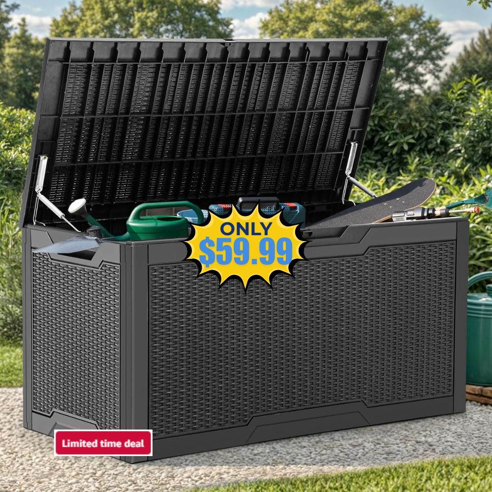 YITAHOME 100 Gallon Resin Deck Box Deal: Save 28% at Resin Deck Box