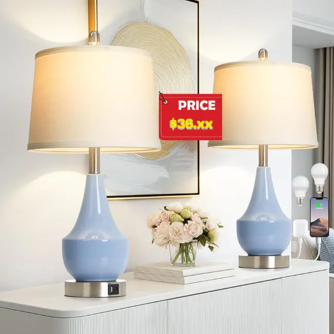 Table Lamp Set of 2 24″ Sale: Save 50% at Table Lamp Set of 2