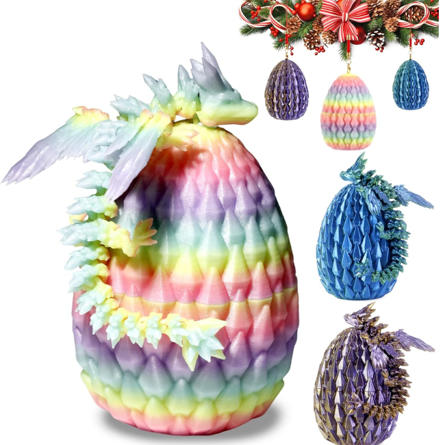 3 Piece 3D Printed Dragon Egg Promo: Save at Egg