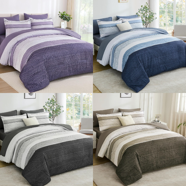 7 Piece Comforter Set Sale: Save 40% at DealsFinders.com