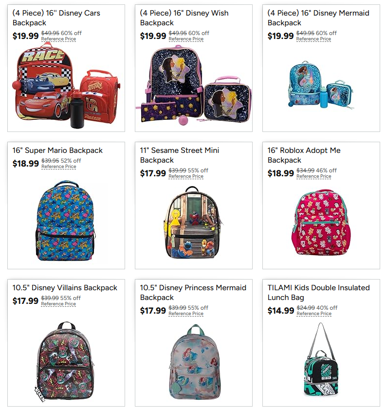 Disney & More Kids’ Backpacks Sale: 60% Off at Woot