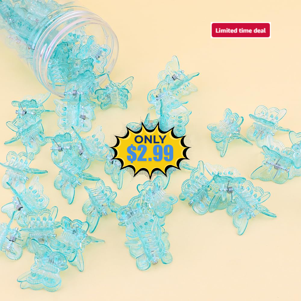 Ahoney 60PCS Mini Butterfly Hair Clips Sale: 50% Off No Coupon Needed