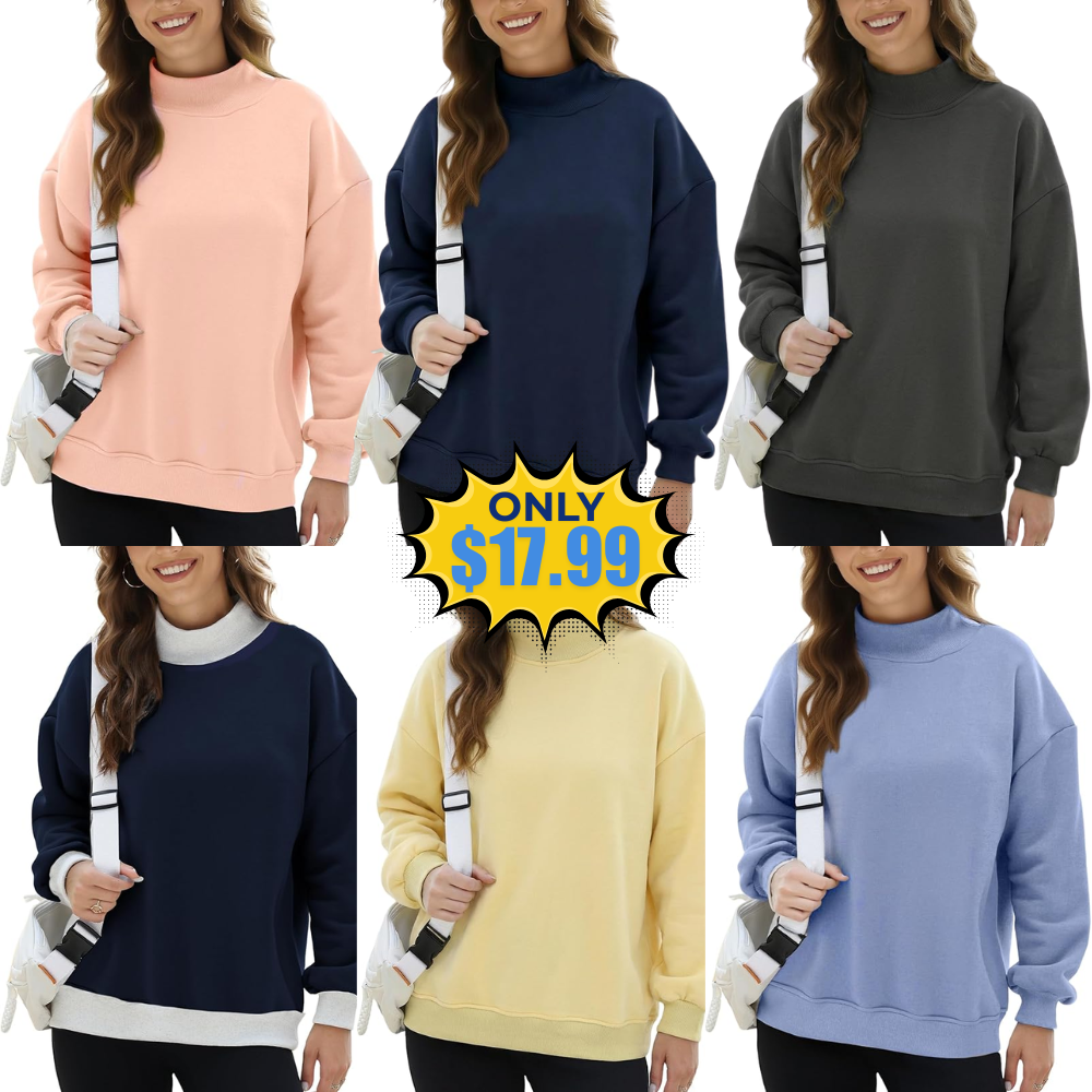 Yimoon Women’s Mock Neck Sweatshirt Promo: Save on this Amazing Deal