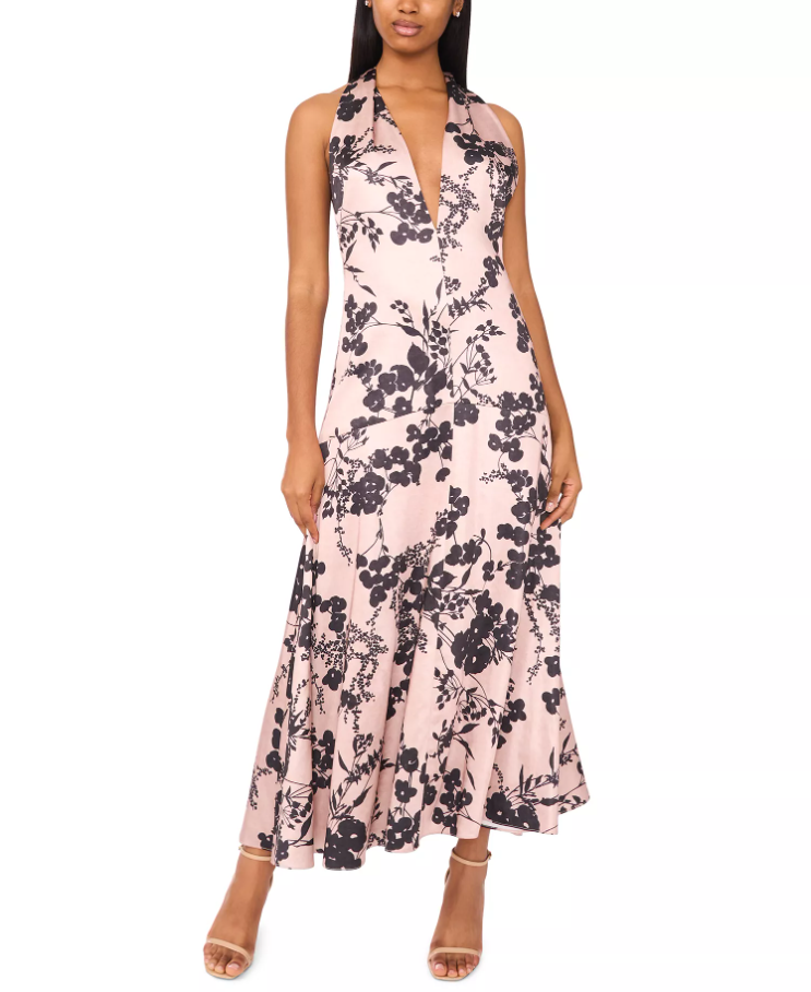Parker Women’s Shadow Floral Nia Satin Midi Dress Sale: Save 81% at Macy’s