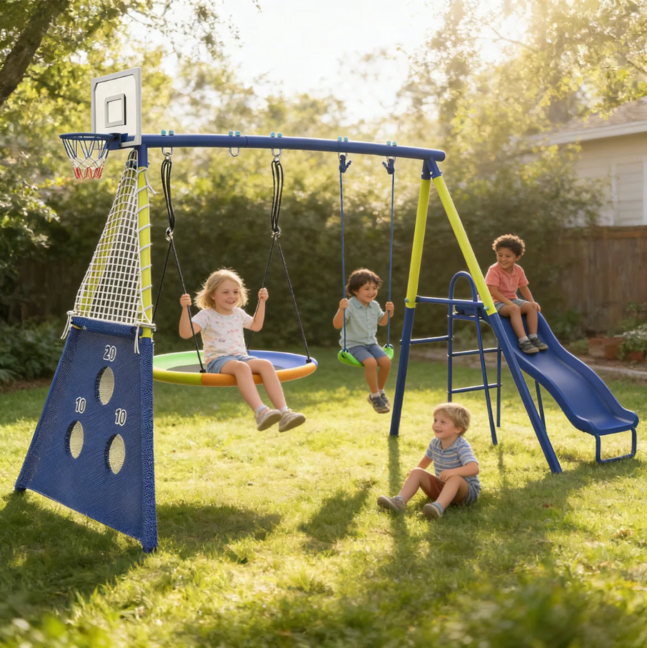Heavy-Duty Metal Swing Set Deal: Save $20 at Wayfair