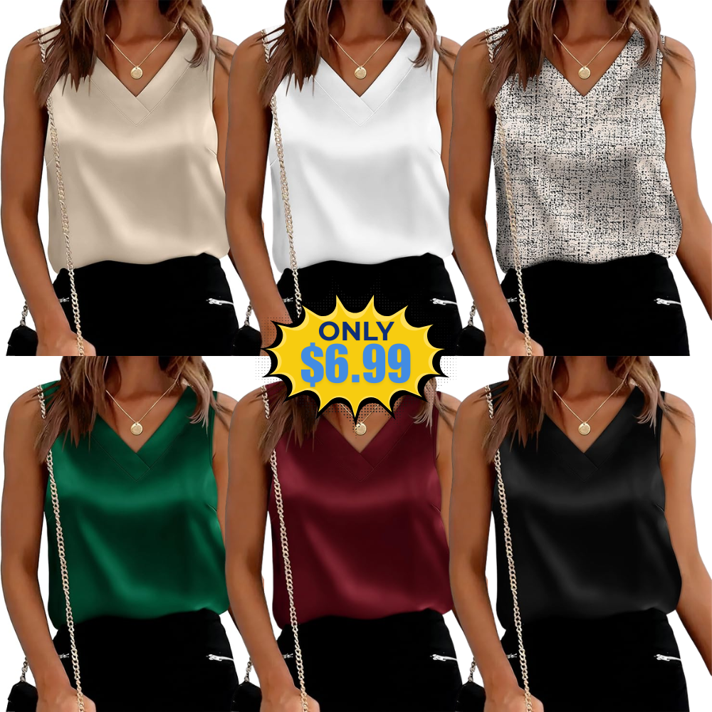 Sipaya Womens Silk Satin Tank Tops Promo: Save with EPA4QB62 Code