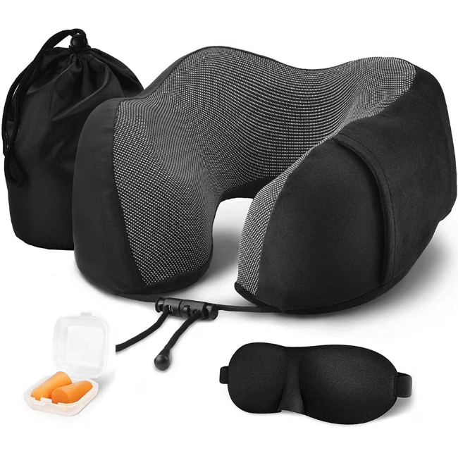 Walmart 3 Piece Travel Memory Foam Neck Pillow Deal: Save 69% for $6.62
