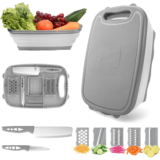 Collapsible Cutting Board with Colander: 50% Off at Collapsible Cutting Board