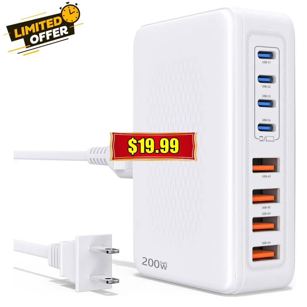 200W USB C Charging Station