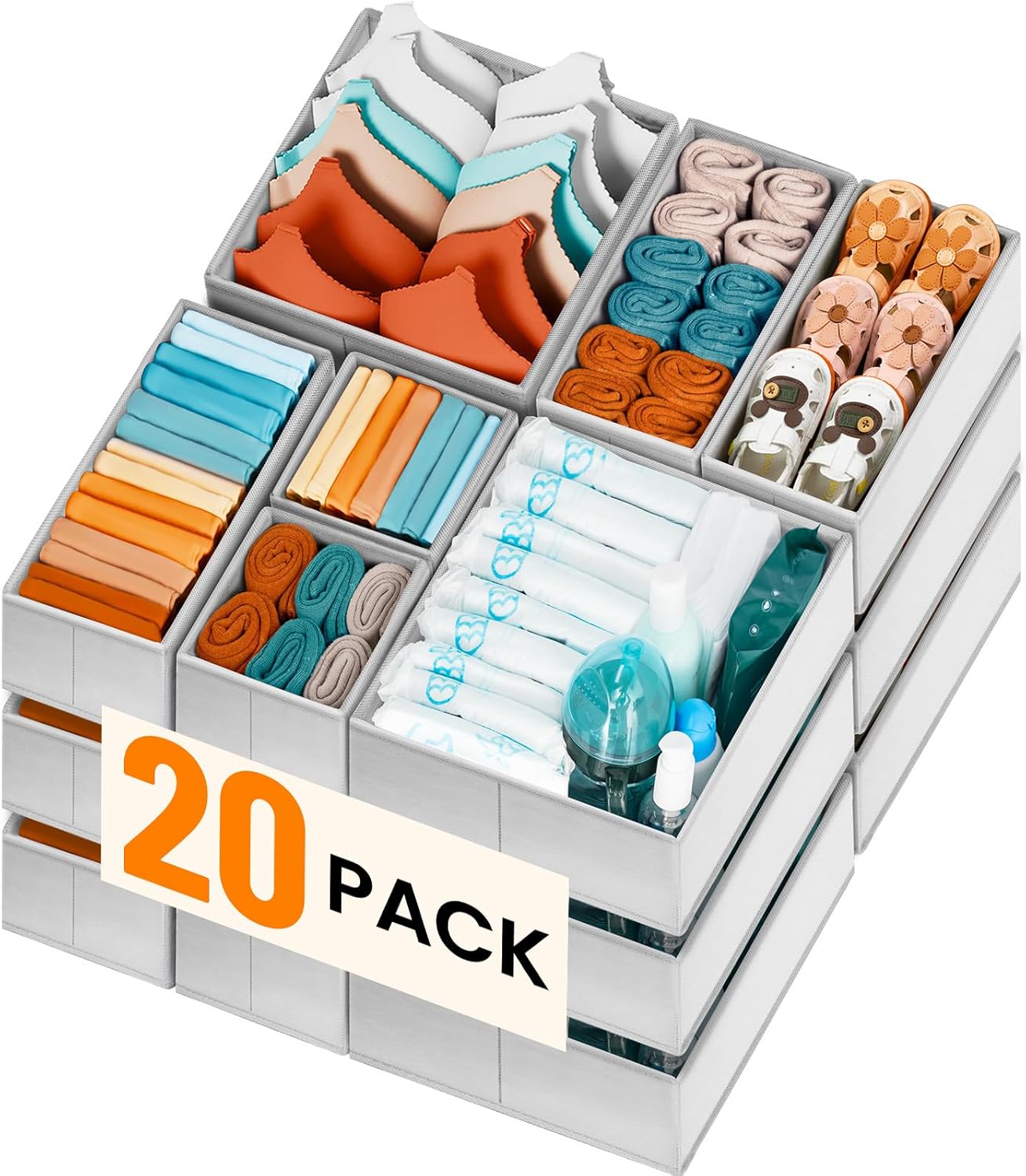 Drawer Organizer Clothes 20 Pack Sale: Save 50% at Drawer Organizer Clothes