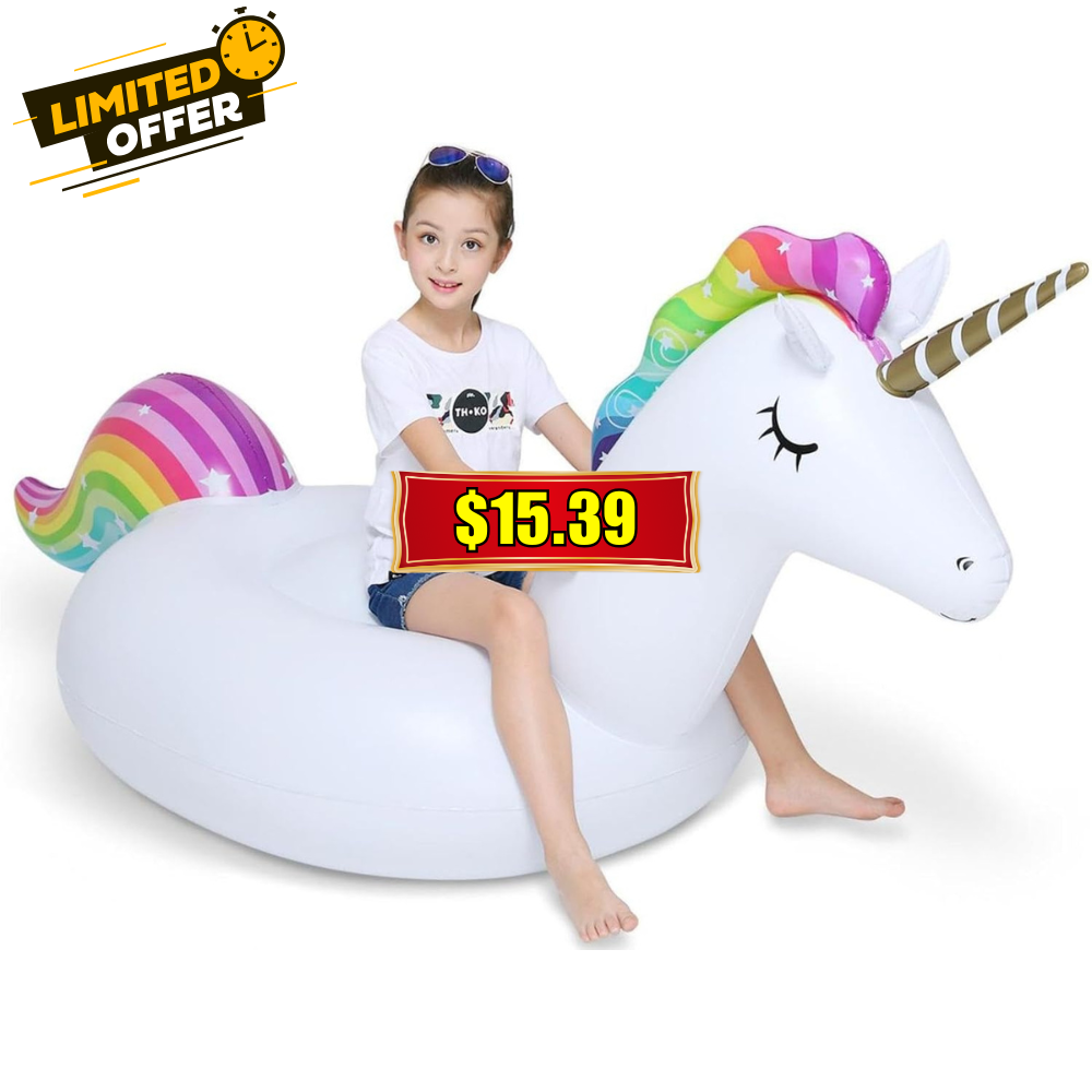 Inflatable Unicorn Pool Float Promo: Save with Code at SHOP HERE