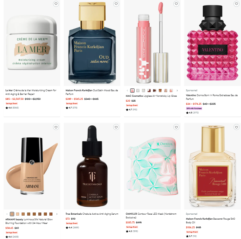 Beauty Savings Event: 15% OFF at Nordstrom