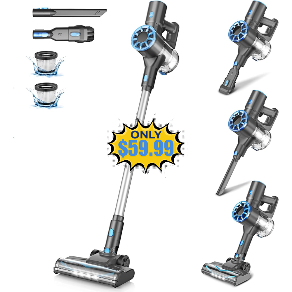 Vazone Cordless Stick Vacuum Cleaner Promo: Save with HJLB56GD Code