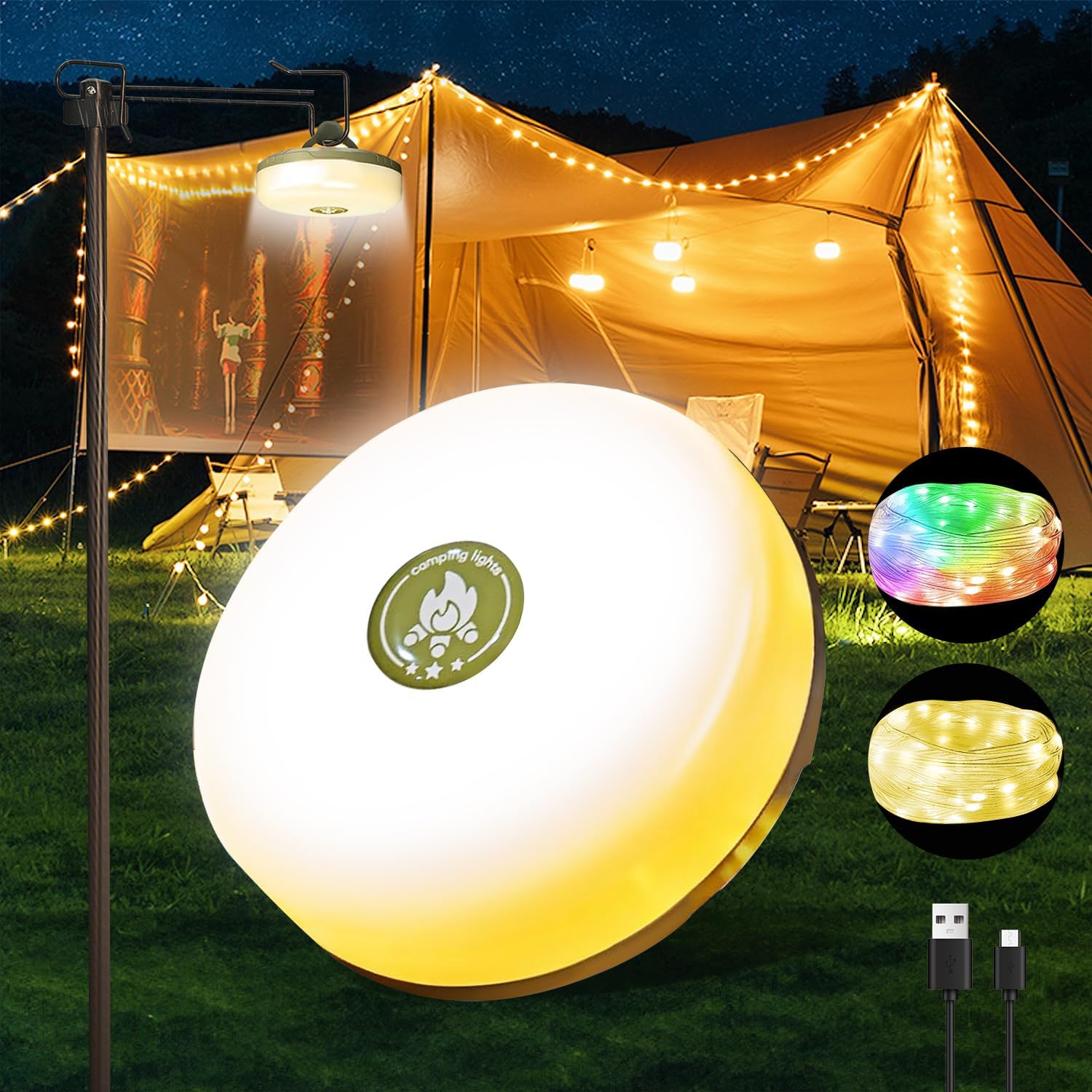 Camping String Lights 70% Off Sale: No Coupon Required at Camping Stores