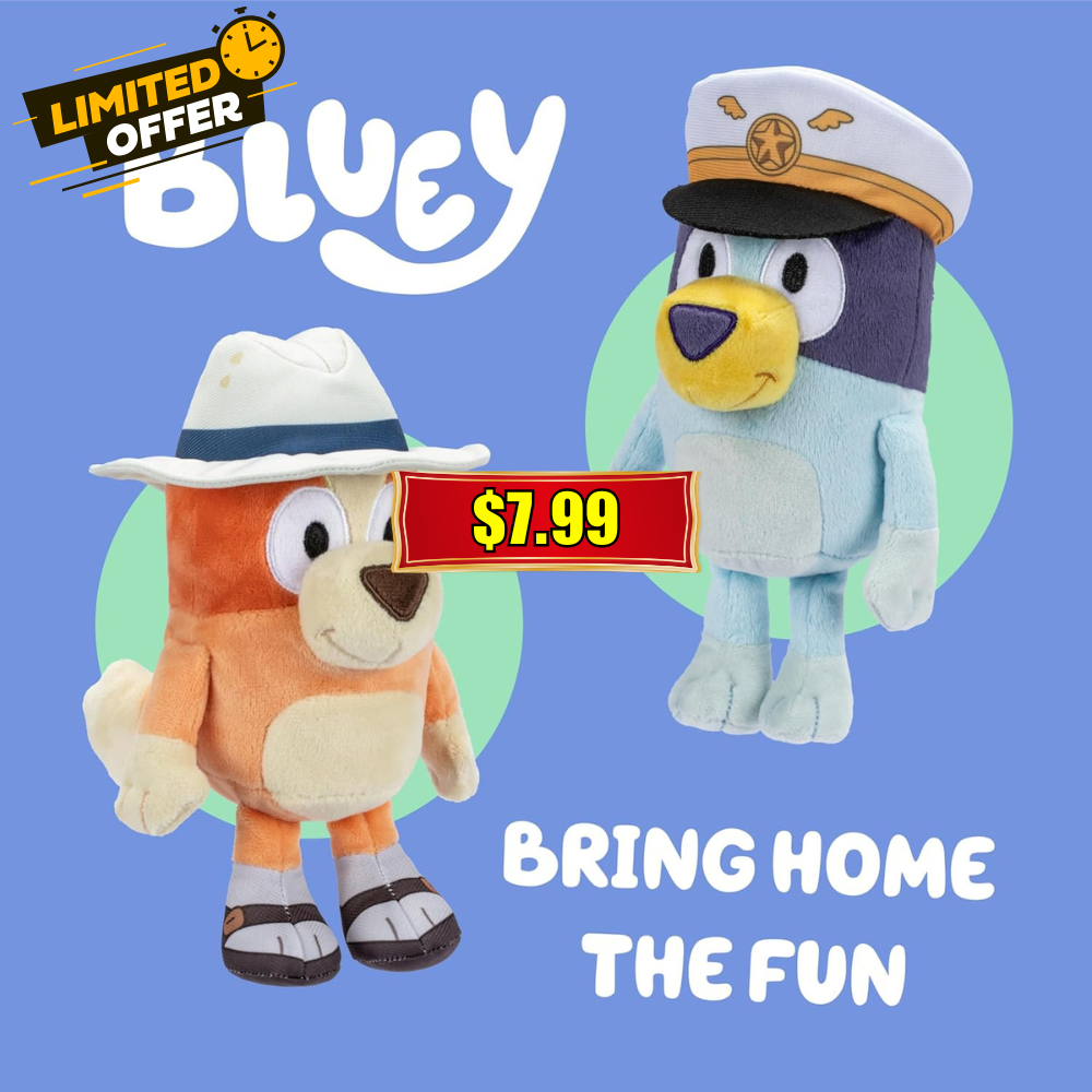 Bluey Plush Stuffed Animals Pack of 2 Sale: Save on 2-Piece Set