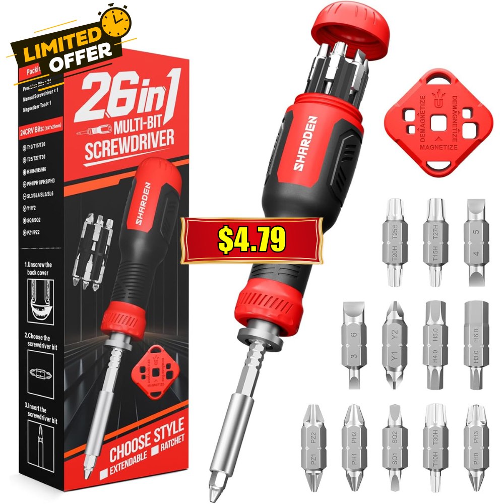 26 in 1 Screw Driver Set Promo: Save 60% with 60OFFD023 Code