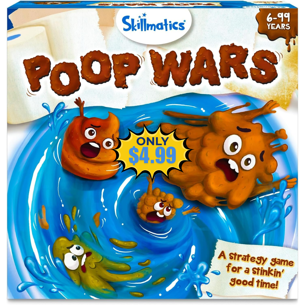 Skillmatics Card Game Poop Wars 75% Off Sale