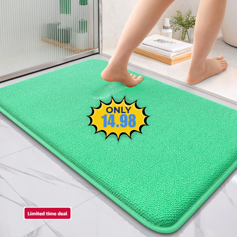 OLANY Thick Memory Foam Bath Mat Sale: Save 63% at SHOP HERE