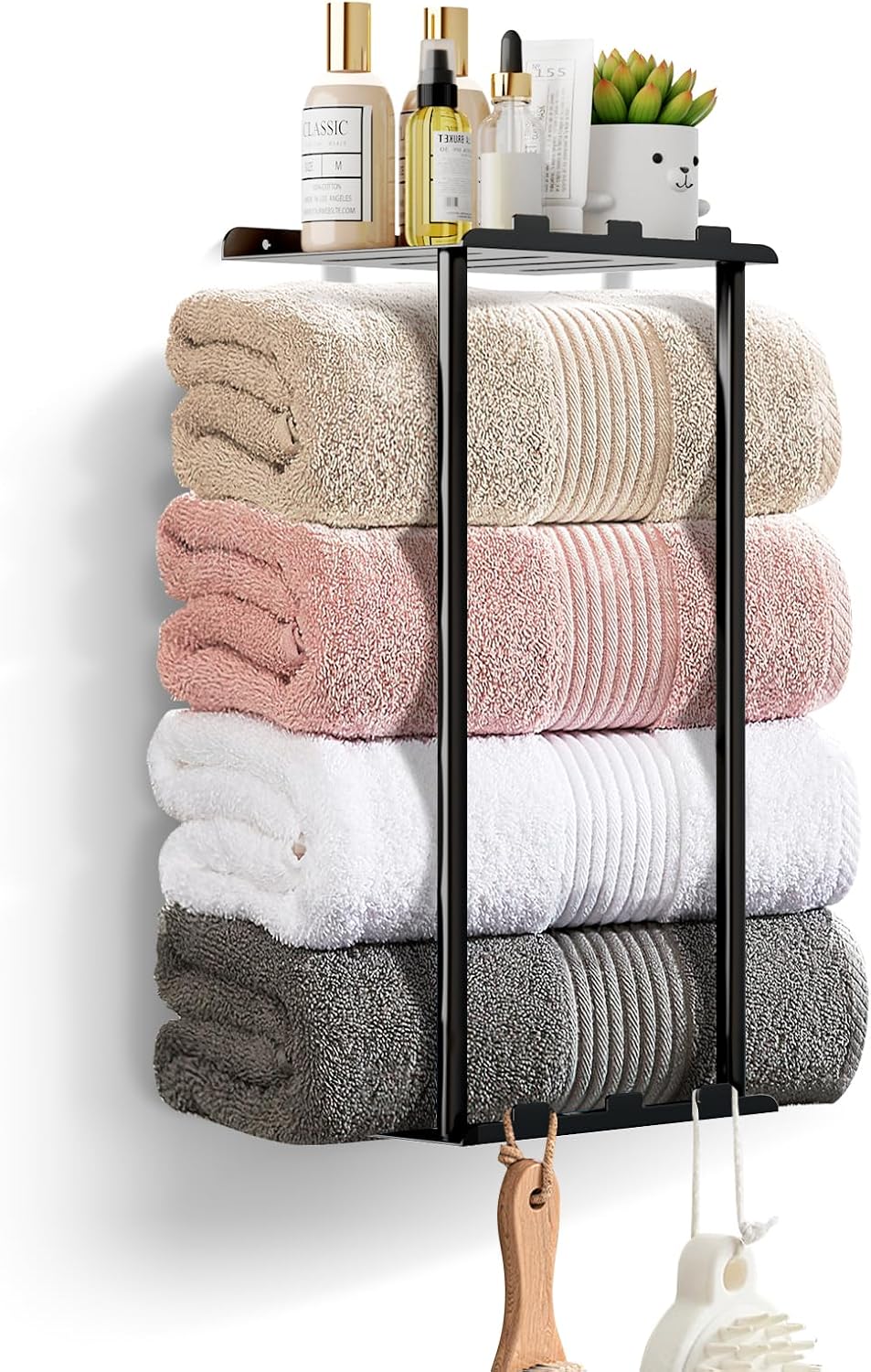 Towel Holder with Shelf & 6 Hooks Sale: Save Big at Online Store