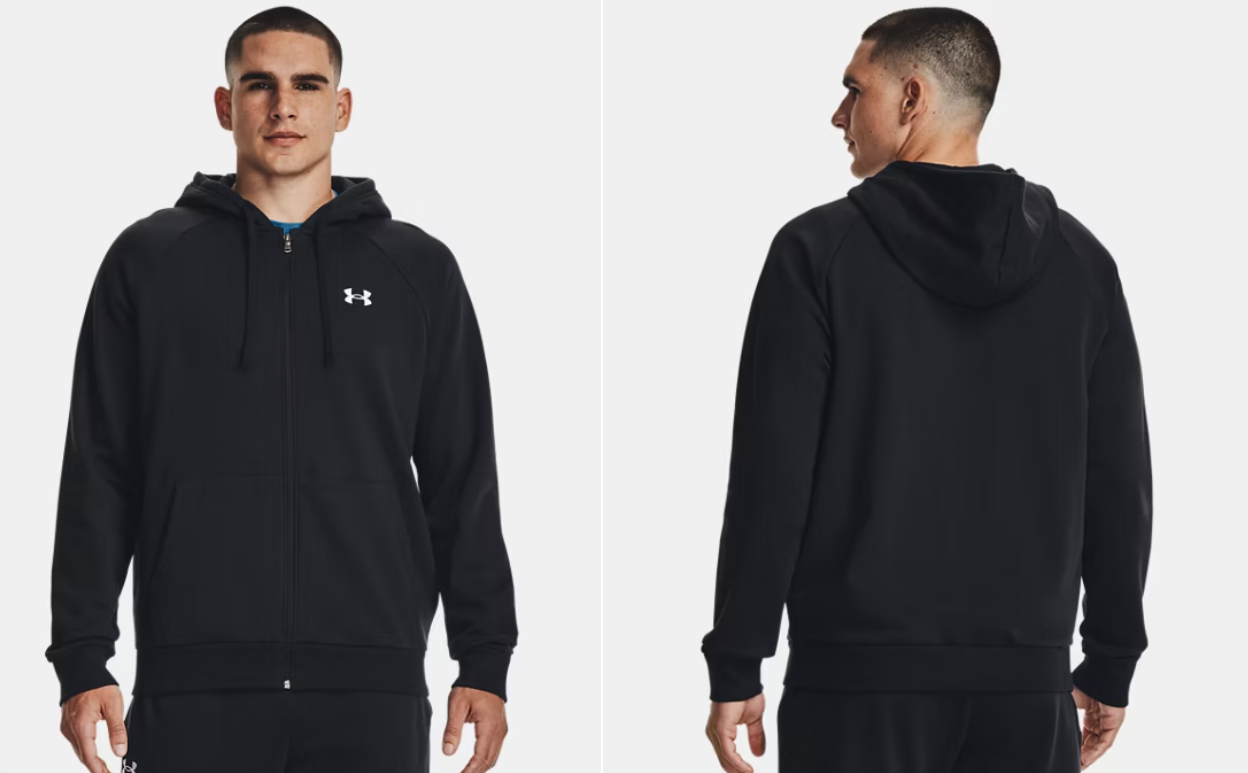 UA Rival Fleece Men’s Full-Zip Hoodie Sale: Save 69% at Under Armour