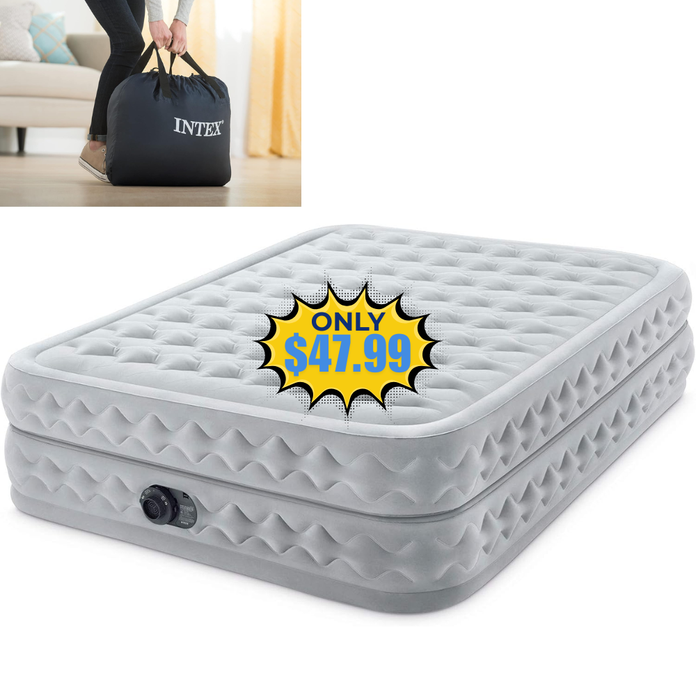Intex Queen Supreme Air-Flow Air Mattress Sale: Save 63% at DealsFinders.com