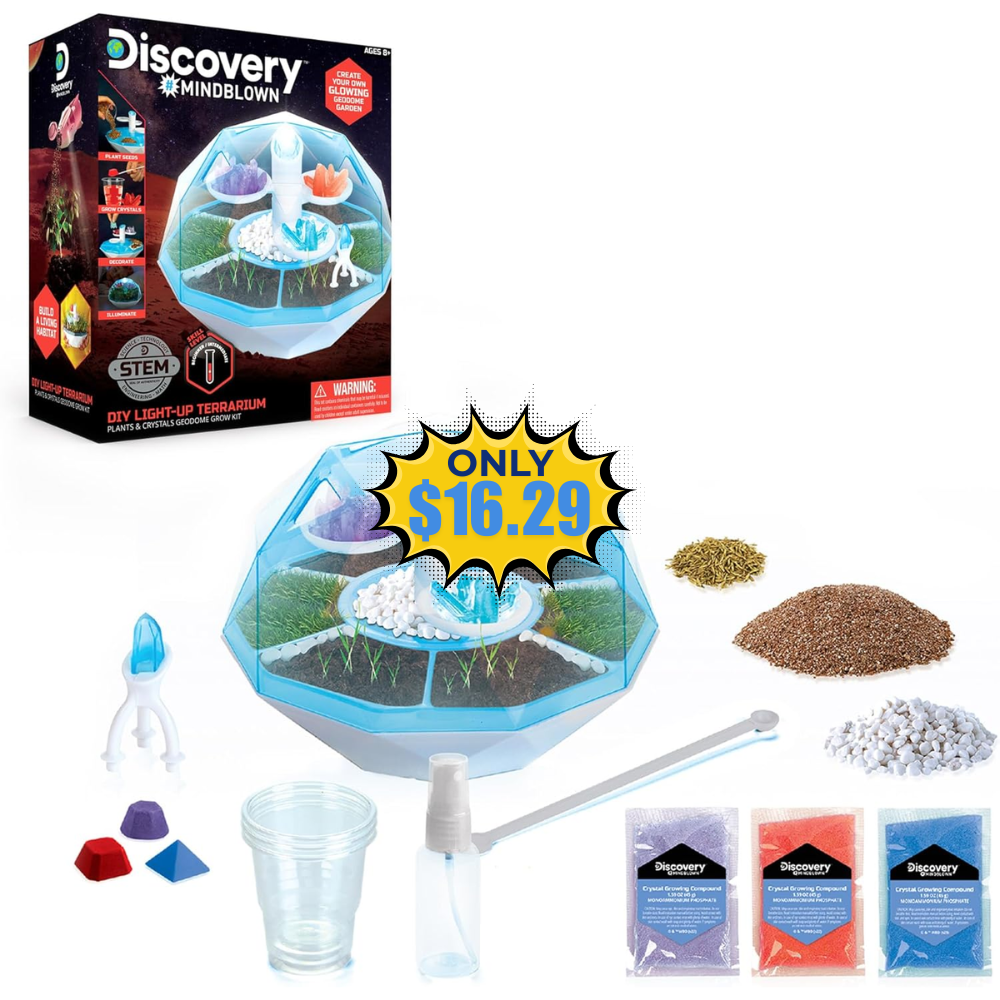 Discovery DIY Light-Up LED Terrarium 46% Off: No Coupon Needed